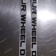 Sticker for wheel drive for vx80 manual land cruiser/