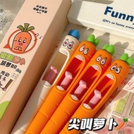 Radish Pen Funny Fun Press Tongue Pen Gel Pen Female High-value Niche Style Fun Pen Funny Pen