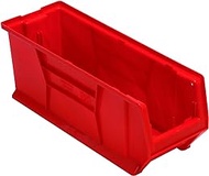 FSE Quantum QUS951RDCS Hulk 24" Container, 23-7/8"L x 8-1/4"W x 9"H, Stackable, Polypropylene, red, Made in USA