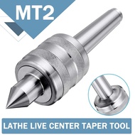 MT2 0.001 Lathe Live Center Taper Tool Long Spindle Lathe Tool Live Revolving Milling Center Taper M