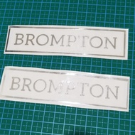 Quality brompton crome sticker