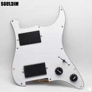 HH Loaded Electric Guitar Prewired Pickguard Pickup with Ceramic Double Colis Humbucker Pickups 1T1V