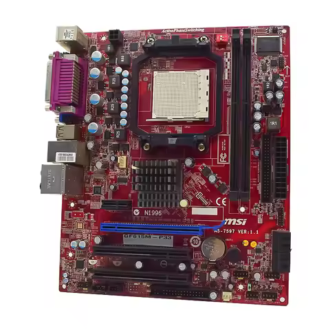 MSI GF615M-P33 Motherboard AM3 NVIDIA NF6100-430 DDR3 8GB Micro ATX support Athlon II X2 x240 x245 4