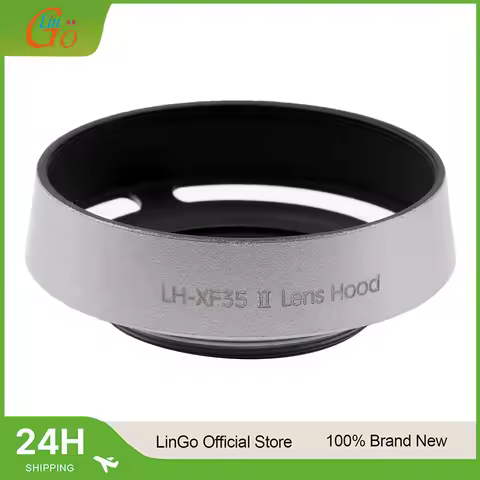 LinGo 43mm Screw in Metal Camera Lens Hood for Fujifilm XF 35mm/23mm f/2 R WR Lens Replaces LH-XF35-
