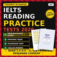[CHEAPEST IN SHOPEE] IELTS Academic Reading 6 Practice Tests + Answer Key Band 5.5-8.0 PDF 21 M/S
