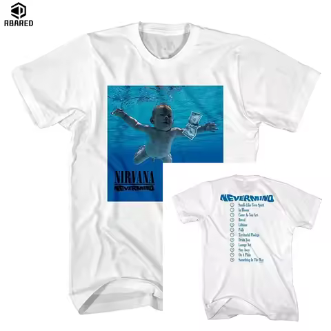 Nirvana Nevermind Album T-shirt Luxury and High-end 2026 Summer Collection for Men and Women 100_ Pu