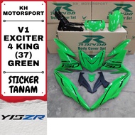 YAMAHA Y15 Y15ZR V1/V2 EXCITER 4 KING (37) GREEN STICKER TANAM/AIRBRUSH