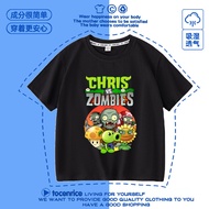 2026 Fashion 20262024New Plants vs. Zombies Game Children's t-Shirt Boys Short-Sleeved Girls Summer 