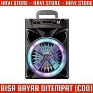 Speaker Bluetooth Karaoke QS-834 8inch Free Microphone