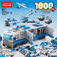Compatible Lego Building Blocks 6 in 1 Model Series Car Spaceplane Helicopter Tank Disney Aircraft Carrier Armored Vehicle Dinosaur Castle Tree House Racing Bus Children's Educational Assembly Toys