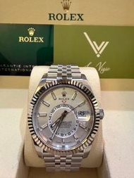 全新全膜現貨 Rolex 336934 白面珠帶天行者 Sky Dweller 