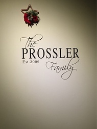 Personalized / Customized Family Name Wall Sticker