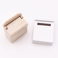 【Good】Miniature Blank Mail Box House Mini Mail Box Miniature Wooden Flip Mailbox Model