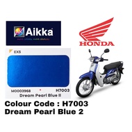 HONDA EX5 Dream Pearl Blue 2 H7003 Cat Motor Aikka DIY Aerosol Cat Spray Motor Cover Bike| Motor Paint Biru Pearl