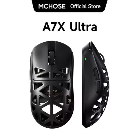 MCHOSE A7X Ultra Magnesium Alloy Wireless Gaming Mouse PAW3950 TI Sensor Omron Optical 8000Hz Ultra-