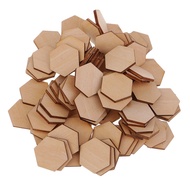 [AlmenclafdMY] Hexagon Shapes MDF Cutouts Wooden Embellishments Scrapbooking for DIY Crafts