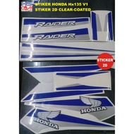 20230615-1103 HONDA HX135 RAIDER V1 BLUE/SILVER STIKER 2D CLEAR-COATED