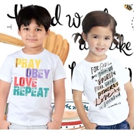 NEW BIBLE VERSE KIDS TSHIRT/KIDS TSHIRT/FIT TO 1-12 YEARS OLD