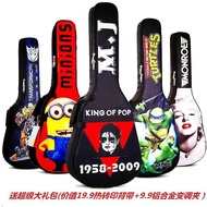 Guitar Bag Thickened Guitar Bag 10MM Quilted Guitar Bag Painted Guitar Bag 137/133cm Acoustic Guitar