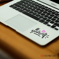 sticker be yourself - stiker be yourself untuk laptop apple macbook - hitam