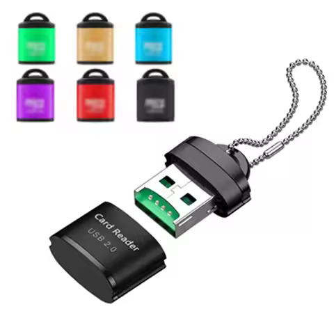 2/4Pcs For USB TF Card Reader USB 2.0 Mini Mobile Phone Memory Card Reader High Speed USB Adapter Fo