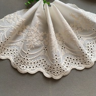 1 Yard Of Embroidered Lace Trim 23cm Wide Fabric Decoration DIY Garment Accessories Women's Dress He
