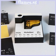 FL Elegant 3D Piano Note Pad With Weekly Planner Artistic Desk Planner Specialty Paper