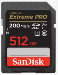 SanDisk Extreme PRO V30 U3 C10 UHS-I SDXC 記憶卡 512GB