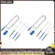 2Set Drain Brush Cleaner Kit 5Ft Long Elastic Double Head Nylon Brush for Aquarium Hose /Fish Tank/S