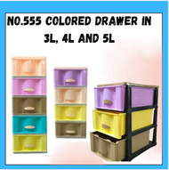 No.555 Colored Drawer in 3L, 4L and 5L/Damitan/Waredrobe/organizer/storage