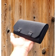Genuine Cow Leather Waist Bag for iPhone, Samsung, Horizontal 170x80x2.5cm