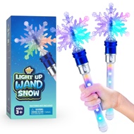 IPIDIPI TOYS Snowflake Wand, Spinning Light Up Wands for Kids - Princess Wands for Little Girls, Mag