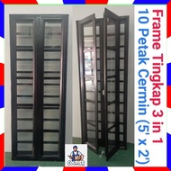 (Ready Stock)Frame Tingkap 10 Petak (3in1) 5'x2'
