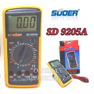 มัลติมิเตอร์ดิจิตอล SUOER SD9205A Digital Multimeter มิเตอร์วัดไฟ ดิจิตอลมัลติมิเตอร์ มิเตอรดิจิตอล