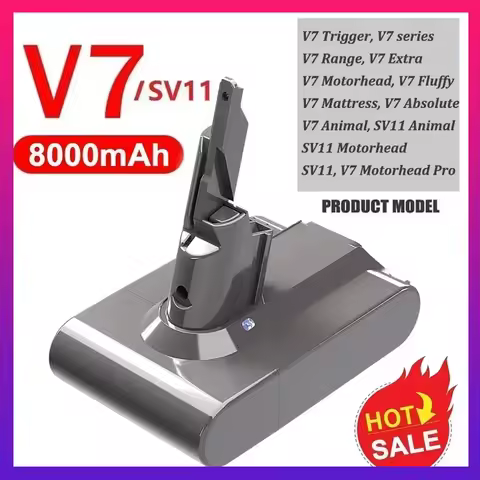 8000mAh Battery For Dyson V6 V7 V8 V10 V11 Replace Battery DC58 DC59 DC61 DC62 DC72 DC74 SV11 SV10 S