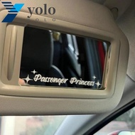 YOLO Passenger Princess Car Stickers, Passenger Princess Reflective Passenger Princess Sticker, Self Adhesive Waterproof Creative Passenger Princess Decals