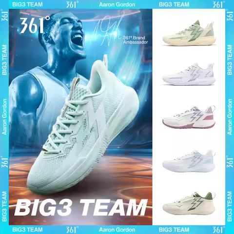 361 Degrees BIG3 Team Men's Basketball Sports Shoes Wear-Resistant Non-Slippery Guard Actual Trainin