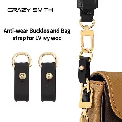 CRAZYSMITH Leather Anti-wear Buckle for LV Ivy Woc Bag Shoulder Strap Set Handbag Replacement Crossb