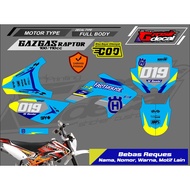 Mini Trail Sticker CRF 50cc Gazgas Raptor 100cc 110cc 125cc RFZ 70cc Full Body Requesbebas