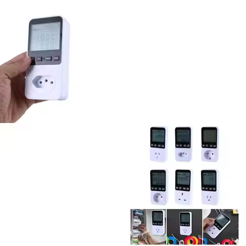 P9FB Watt Power Meter Plugs Home Electrical Usage Monitors Consumption, Energy Voltages Tester with 