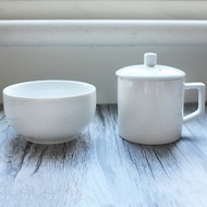 白瓷標準評鑑杯組 | 鑑定杯150cc | 茶碗200cc | 專業茶具 | 泡茶