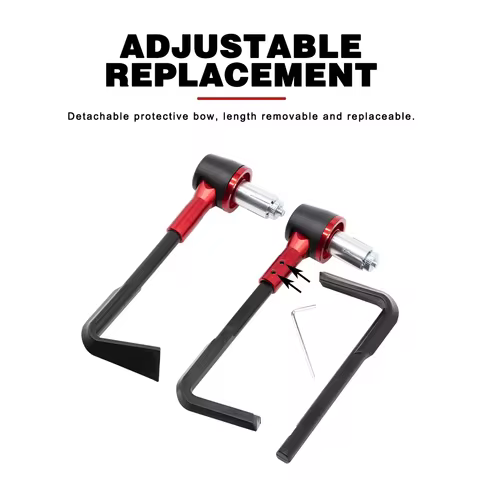 22mm Universal Adjustable Motorcycle Hand Guard 2 Handle Handguard Windproof Lever Guard Protector M