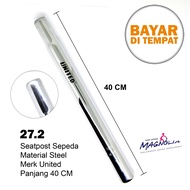 Seatpost 27.2 MM Tiang Sadel Jok Sepeda MTB Lipat CTB Gunung Komponen Sepeda United