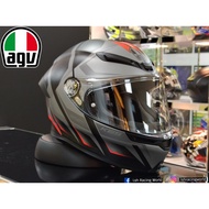 AGV K6 S Krave Matt Black Grey Red Helmet