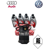 ( 100% FEBI ) AUDI Q7 3.0L 3.6L 4.2L VW TOUAREG TRANSMISSION FILTER WITH FLUID TRANSMISSION OIL KIT 
