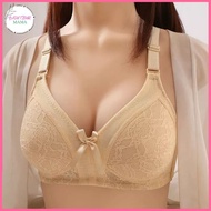 BTM_Bra Plus-Size B/C FULL CUP 3-Hook  ANNAH  Wireless Bra 34~50 / Bra Penuh Tutup Tanpa Dawai Pakai
