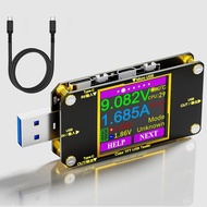 Eversame USB C Power Meter Tester, Voltmeter Ammeter Load Tester, Voltage and Current Monitor With B