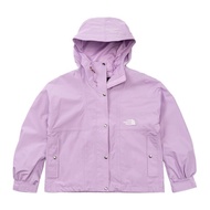 The North Face北面TNF女款紫色防水透氣寬鬆連帽衝鋒衣(紫)XL