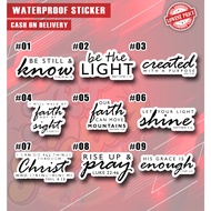 Christian Bible Verse / Vinyl | Waterproof Stickers