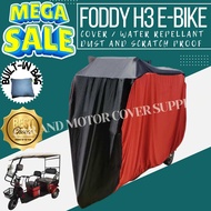 FOODY H3 E-BIKE WITH BACK PASSENGER SEAT COVER HIGH QUALITY WATER REPELLANT AND DUST PROOF BUILT IN BAG